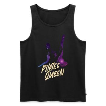 Pilates Instructor Teacher Pilates - Männer Premium Bio Tank Top - Schwarz - Vorne - AI Model Male 178 light (178cm)