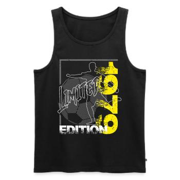 Limited Edition 1979 Limited Edition Football - Men's Premium Organic Tank Top - black - Front - Michal (187cm)