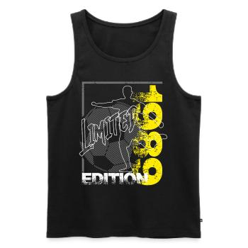 Limited Edition 1989 Limited Edition Football - Men's Premium Organic Tank Top - black - Front - AI Model Male 178 light (178cm)