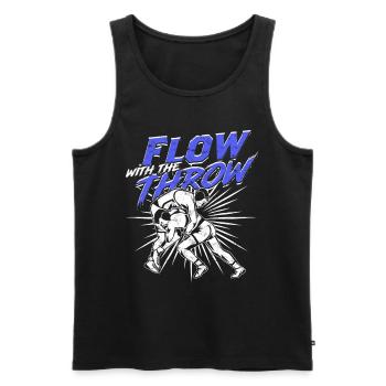 Sambo Flow With The Throw - Men's Premium Organic Tank Top - black - Front - Michal (187cm)
