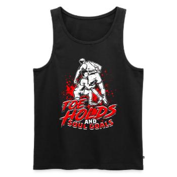 Sambo Toe Holds And Soul Goals - Men's Premium Organic Tank Top - black - Front - Michal (187cm)