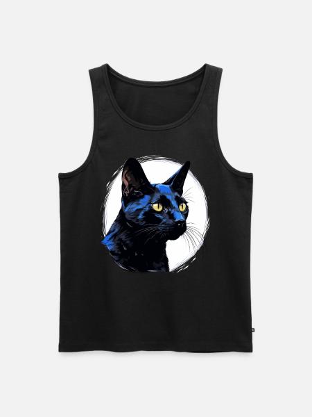 Bombay Cat Bombay Katze - Men's Premium Organic Tank Top - black