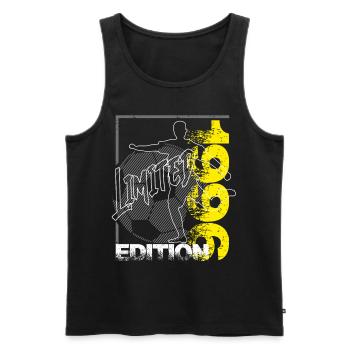 Limited Edition 1996 Limited Edition Fußball - Männer Premium Bio Tank Top - Schwarz - Vorne - Michal (187cm)