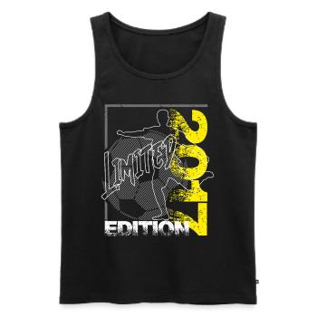 Limited Edition 2017 Limited Edition Fußball - Männer Premium Bio Tank Top - Schwarz - Vorne - Michal (187cm)