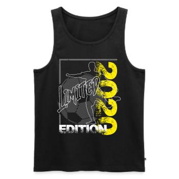 Limited Edition 2020 Limited Edition Fußball - Männer Premium Bio Tank Top - Schwarz - Vorne - Michal (187cm)
