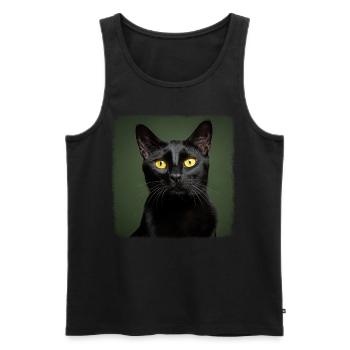 Bombay Cat Bombay Katze - Männer Premium Bio Tank Top - Schwarz - Vorne - AI Model Male 178 light (178cm)
