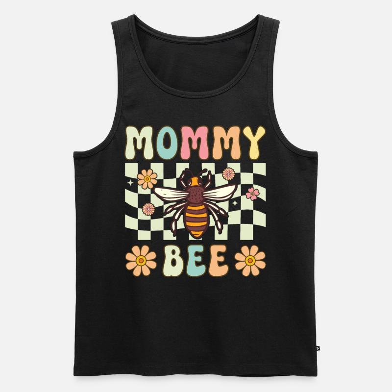 Bee Mom Beekeeper Beekeeping Mom - Men's Premium Organic Tank Top - black