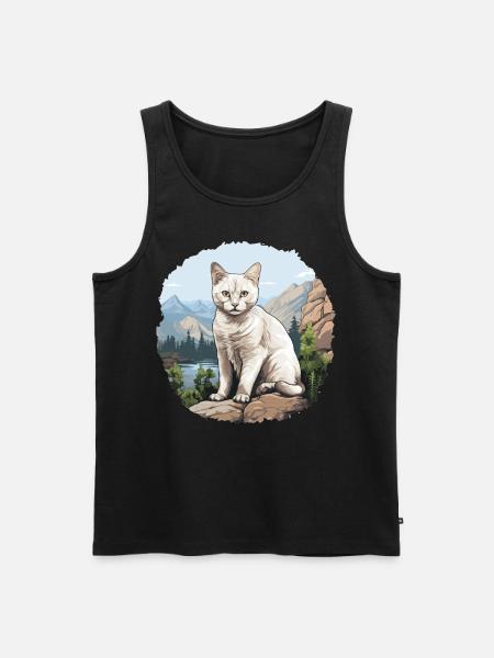 Burmilla Kitten Burmilla Cat - Men's Premium Organic Tank Top - black