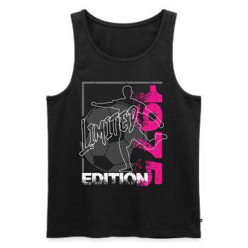 Édition limitée 1975 Édition limitée Football - Débardeur bio Premium Homme - noir - Devant - Michal (187cm)