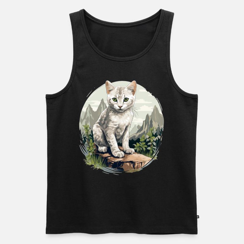 Burmilla Kätzchen Burmilla Katze - Männer Premium Bio Tank Top - Schwarz