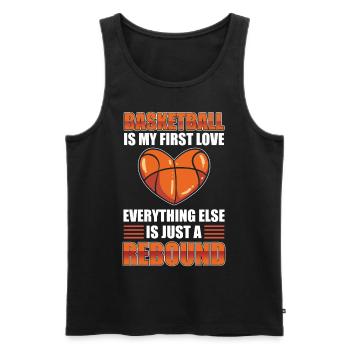 Basketballspieler Bballtrainer Fan Baller Sport - Männer Premium Bio Tank Top - Schwarz - Vorne - Michal (187cm)