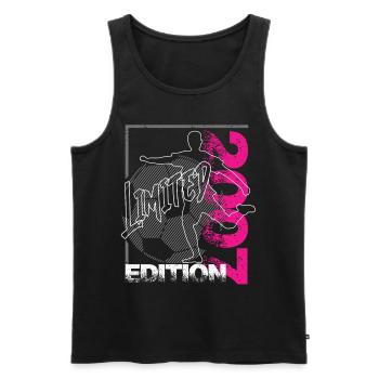 Limited Edition 2007 Limited Edition Fußball - Männer Premium Bio Tank Top - Schwarz - Vorne - Michal (187cm)