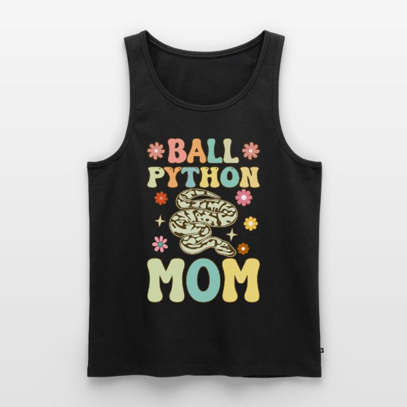 Kugelpython-Mama Groovy Snake Mama Männer Premium Bio Tank Top