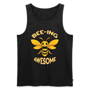 Amoureux des abeilles Apiculteurs Amis de la nature Apiculteurs - Débardeur bio Premium Homme - noir - Devant - AI Model Male 178 light (178cm)