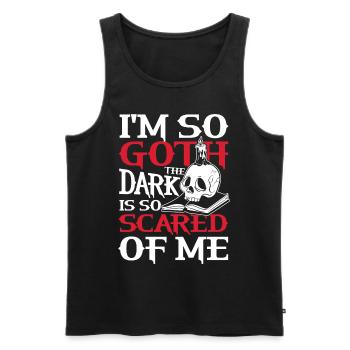 I'm So Goth The Dark Is So Scared Of Me für - Männer Premium Bio Tank Top - Schwarz - Vorne - Michal (187cm)