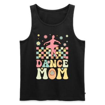 Dance Mom Groovy Ballerina Mom Ballett Tänzerin - Männer Premium Bio Tank Top - Schwarz - Vorne - Michal (187cm)