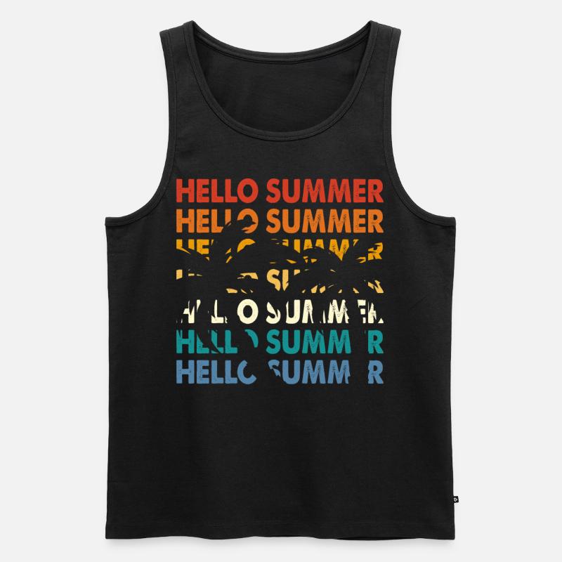 Sommer - Männer Premium Bio Tank Top - Schwarz