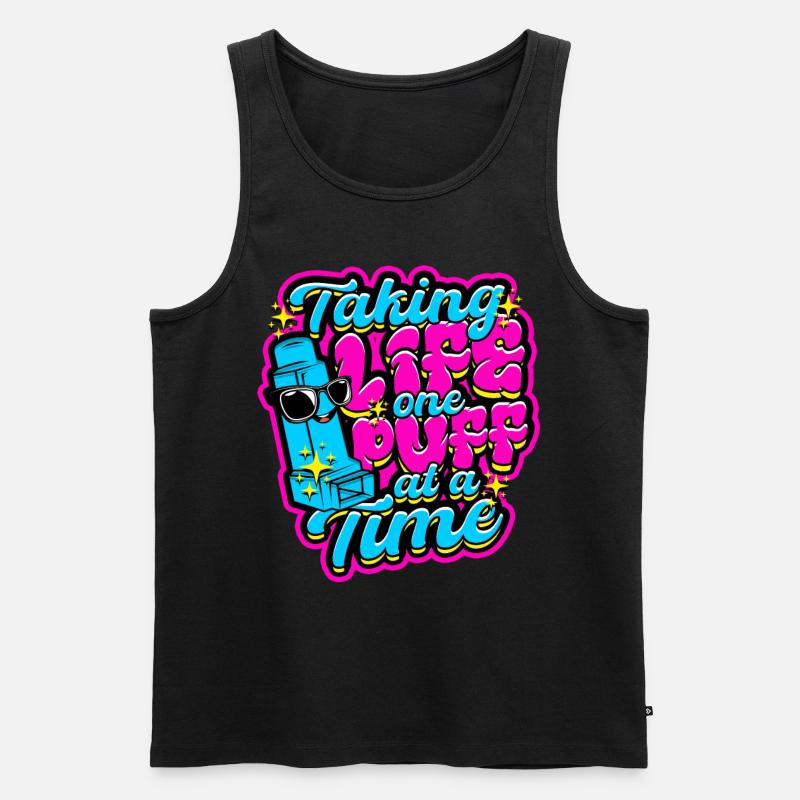 Asthma Asthmatics - Men's Premium Organic Tank Top - black