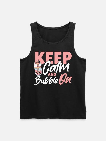 Boba Tea Green Tea Matcha - Men's Premium Organic Tank Top - black
