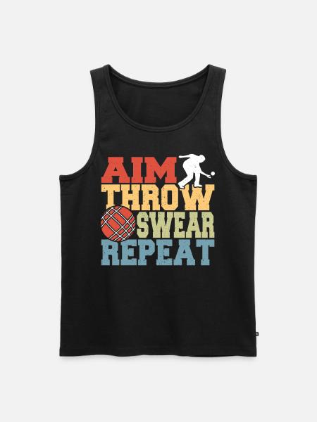Bocci Athletic Boules Player - Men's Premium Organic Tank Top - black
