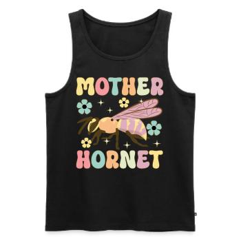 Mutter Hornisse Groovy Imker Mutter Bienenzucht Bi - Männer Premium Bio Tank Top - Schwarz - Vorne - AI Model Male 178 light (178cm)