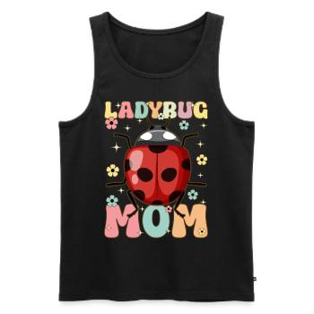 Groovy Entomologie Mama Entomologe Käferliebhaber - Männer Premium Bio Tank Top - Schwarz - Vorne - AI Model Male 178 light (178cm)