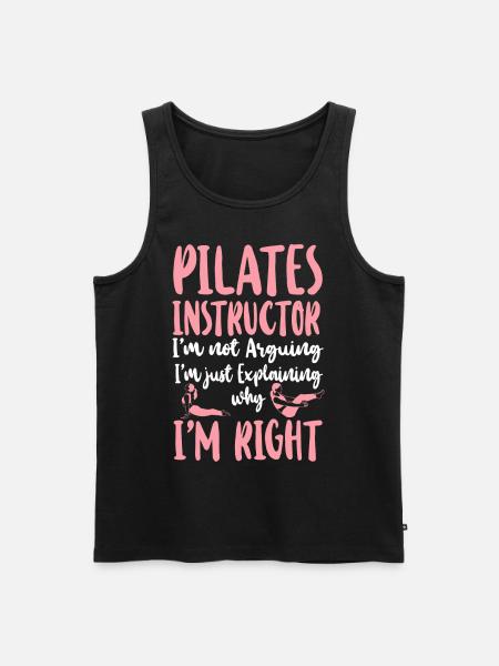 Pilates Instructor Teacher Pilates - Men's Premium Organic Tank Top - black