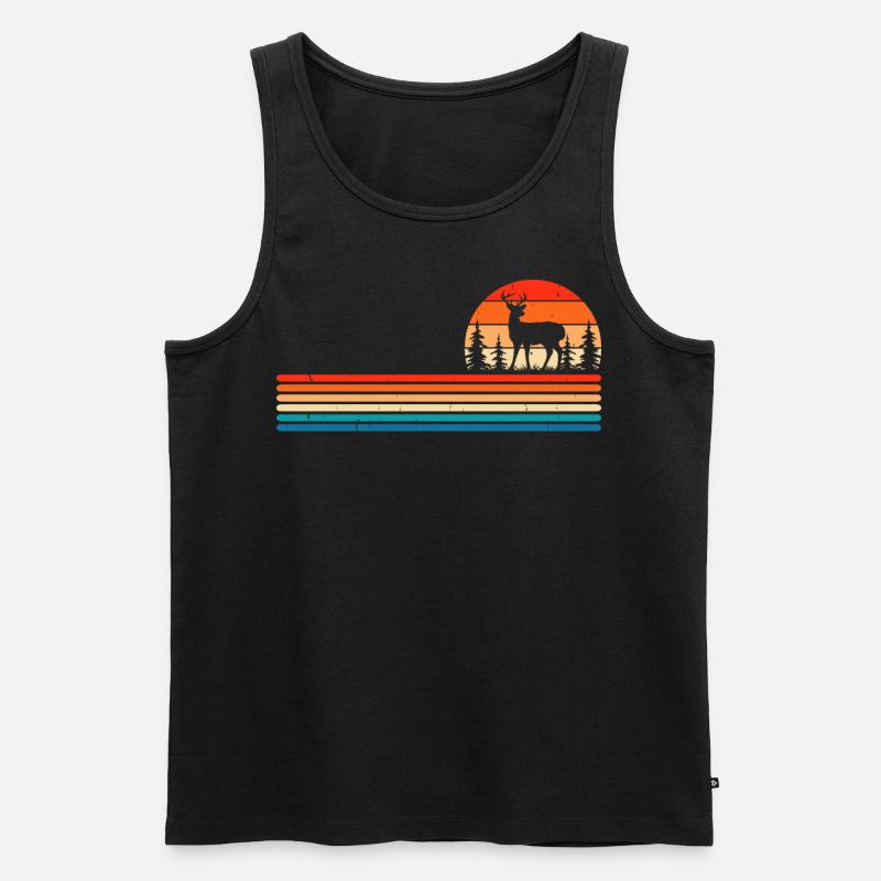 Jagen Jäger - Männer Premium Bio Tank Top - Schwarz