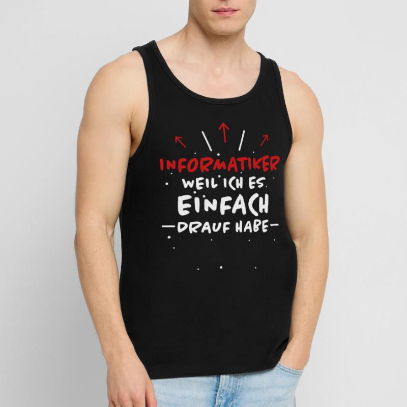Informatiker Spruch Lustige Programmierer Geschenk Männer Premium Bio Tank Top