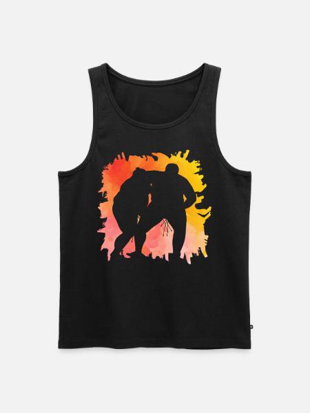 Sumo - Men's Premium Organic Tank Top - black