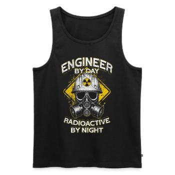 Nuclear Engineer Nuclear Technician - Men's Premium Organic Tank Top - black - Front - Michal (187cm)