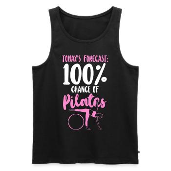 Pilates Instructor Teacher Today's - Männer Premium Bio Tank Top - Schwarz - Vorne - AI Model Male 178 light (178cm)
