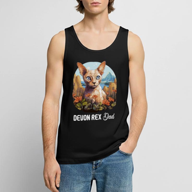 Devon Rex Kitten Devon Rex Cat Men's Premium Organic Tank Top