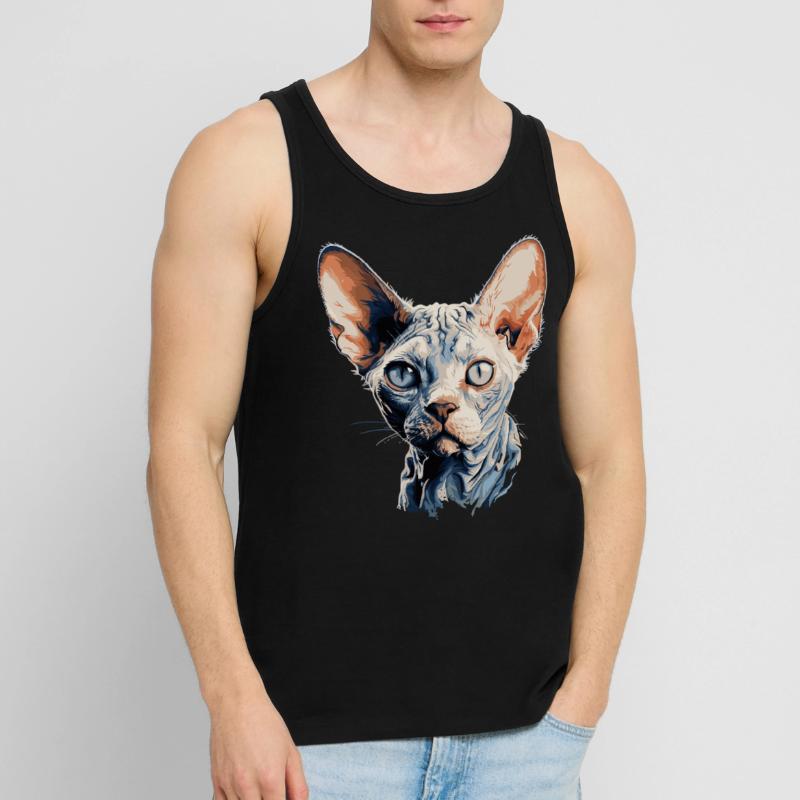 Devon Rex Kätzchen Devon Rex Katze Männer Premium Bio Tank Top