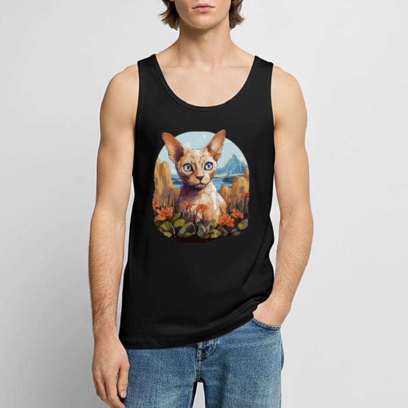 Devon Rex Kitten Devon Rex Cat Men's Premium Organic Tank Top