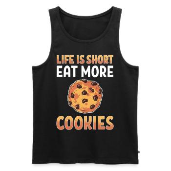 Bäckerei Plätzchen Kostüm Chocolate Chip Lovers - Männer Premium Bio Tank Top - Schwarz - Vorne - Michal (187cm)