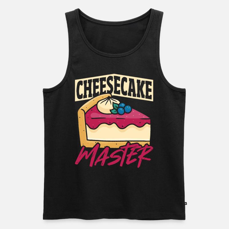 Cheese Eater Sweets Cheesecake - Men's Premium Organic Tank Top - black