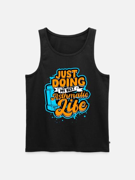 Asthma Asthmatics - Men's Premium Organic Tank Top - black