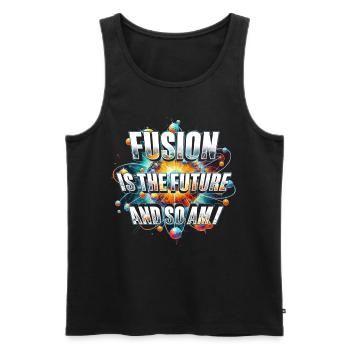 Nuklearingenieur Fusion Is The Future And So Am I - Männer Premium Bio Tank Top - Schwarz - Vorne - Michal (187cm)