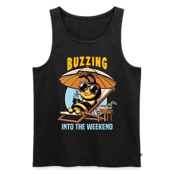 Amoureux des abeilles Apiculteurs Amis de la nature Apiculteurs - Débardeur bio Premium Homme - noir - Devant - Michal (187cm)