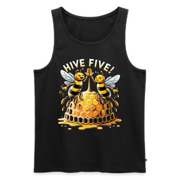 Amoureux des abeilles Apiculteurs Amis de la nature Apiculteurs - Débardeur bio Premium Homme - noir - Devant - Michal (187cm)