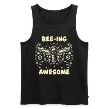Bee Lovers Beekeepers Naturefriends Beekeepers - Men's Premium Organic Tank Top - black - Front - AI Model Male 178 light (178cm)
