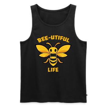Bee Lovers Beekeepers Naturefriends Beekeepers - Men's Premium Organic Tank Top - black - Front - AI Model Male 178 light (178cm)