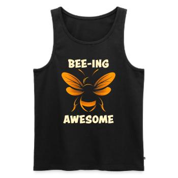 Bee Lovers Beekeepers Naturefriends Beekeepers - Men's Premium Organic Tank Top - black - Front - AI Model Male 178 light (178cm)