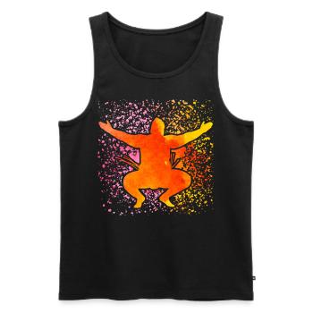 Sumo - Männer Premium Bio Tank Top - Schwarz - Vorne - Michal (187cm)