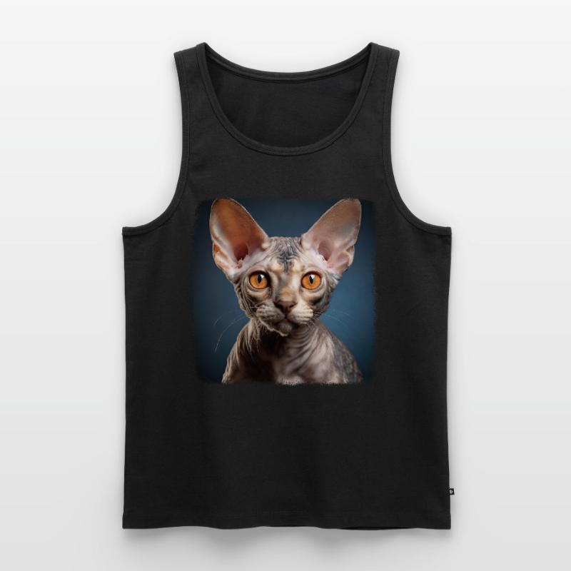 Chaton Devon Rex Chat Devon Rex Débardeur bio Premium Homme