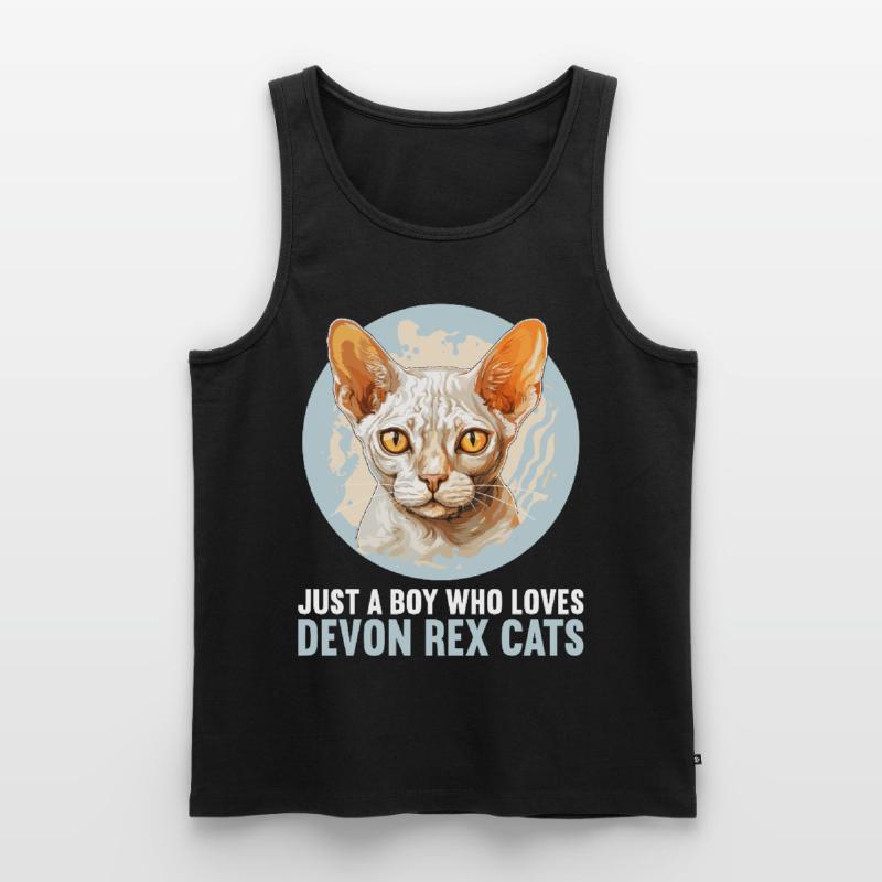 Devon Rex Kätzchen Devon Rex Katze Männer Premium Bio Tank Top