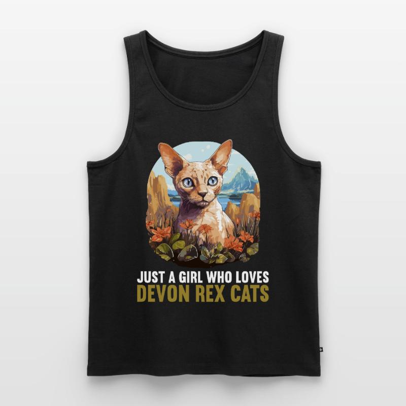 Devon Rex Kätzchen Devon Rex Katze Männer Premium Bio Tank Top