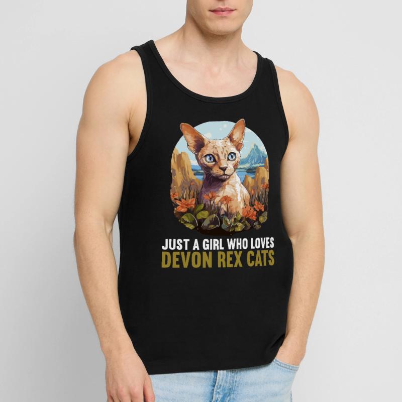 Devon Rex Kitten Devon Rex Cat Men's Premium Organic Tank Top