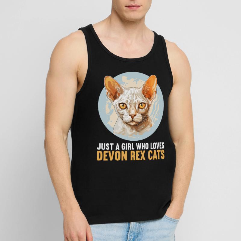 Devon Rex Kätzchen Devon Rex Katze Männer Premium Bio Tank Top
